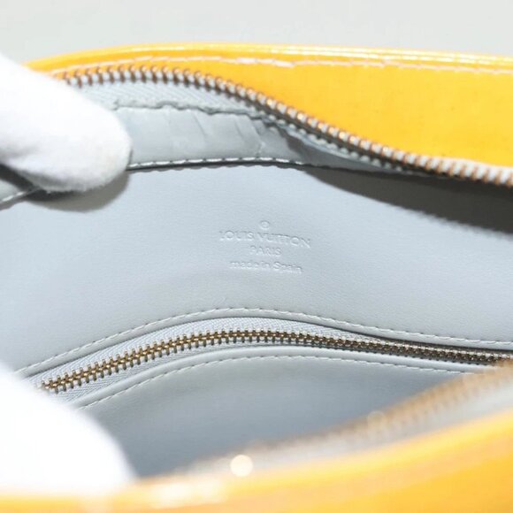 LOUIS VUITTON Monogram Vernis Houston Hand Bag Gris - Picture 13 of 14